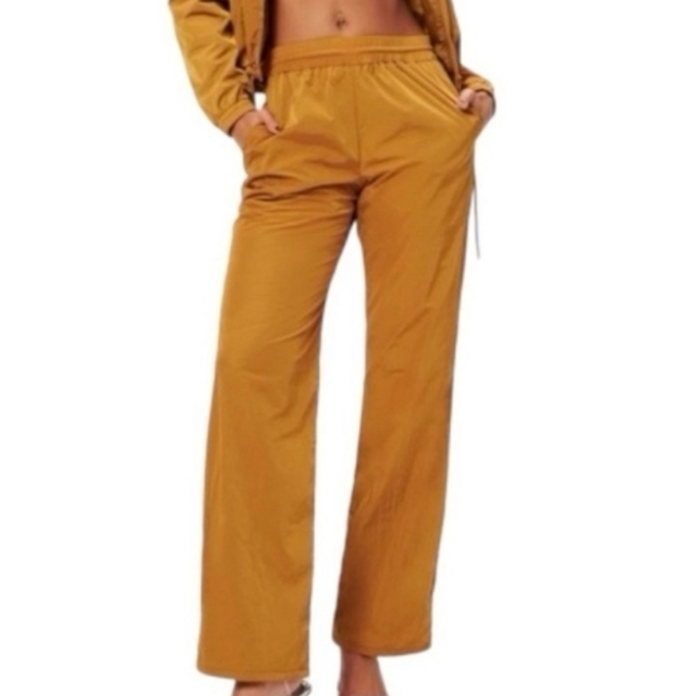 Good American Marigold Track Pants Athleasure Travel Outdoor Fall Sz 4/Xl